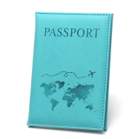 World Map Covers Cute Passport Cover Travel ID Holder Wallet Protector Case With Card Ticket Pouch