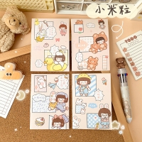 4pk Girl Animals Bear Rabbit Cute Mini Notebooks Small Notepads Pocket Memo Pads