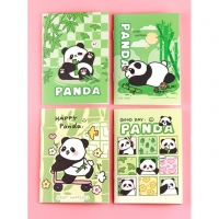 4pk Giant Panda Cute Animals Mini Notebooks Small Notepads Pocket Memo Pads